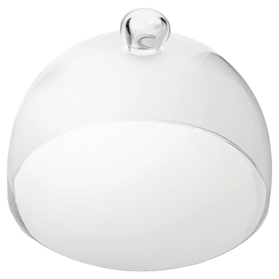 Campana Di Vetro Trasparente Con Base In Legno - Cloche Per Composizioni Floreali, Mini Paesaggi E Ornamenti - Idea Regalo (15 X 26 Cm)