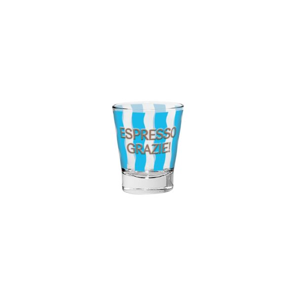CERVE Set 3 Bicchieri Caffè espresso decorati BELL'ITALIA Columbia