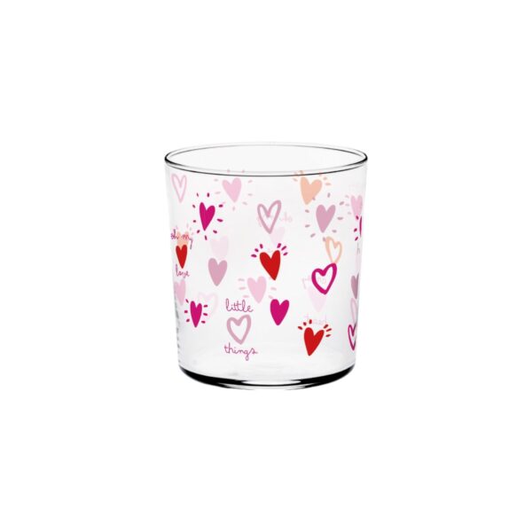 CERVE Set 3 Bicchieri decorati cuor LITTLE THINGS Conic