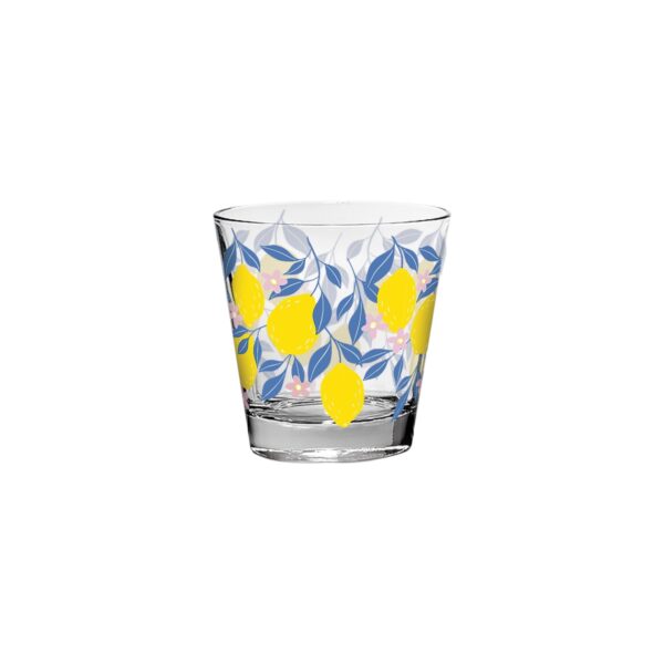 CERVE Set 3 bicchieri Acqua decorati limoni POP LEMON Nadia