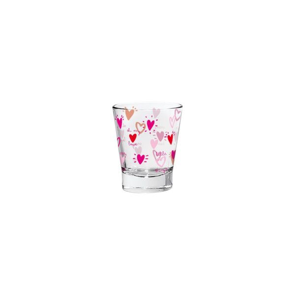 CERVE Set 3 Bicchierini Caffè decorati cuori LITTLE THINGS Columbia