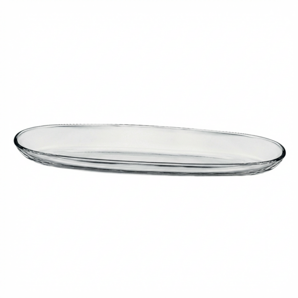 VIDIVI Piatto ovale portata vetro 50cm FENICE