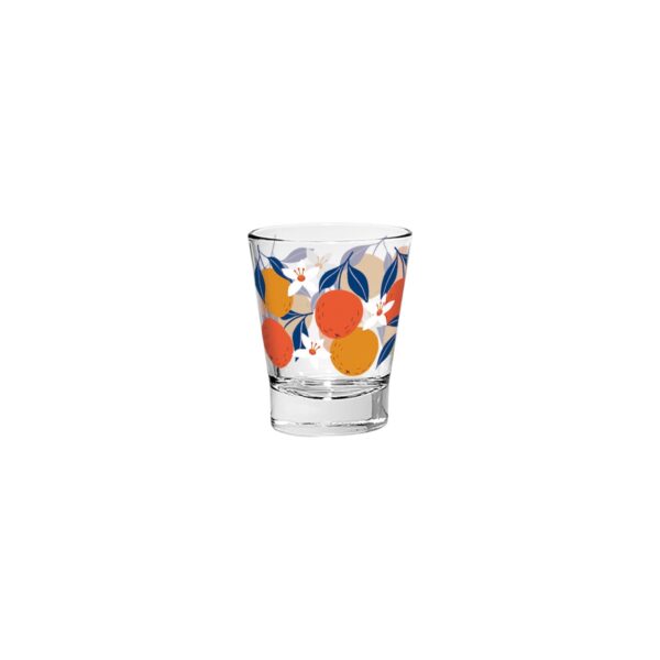 CERVE Set 3 Bicchieri Caffè espresso decorati con arance POP ORANGE Columbia