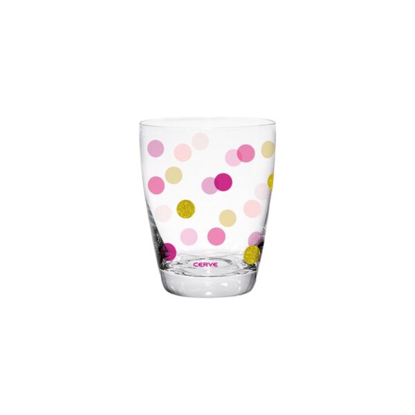 CERVE Set 3 bicchieri decorati puois acqua CORIANDOLO Domino